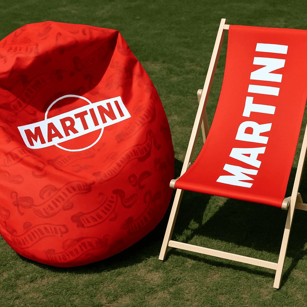 Sėdmaišis ir gultas Martini raudoni